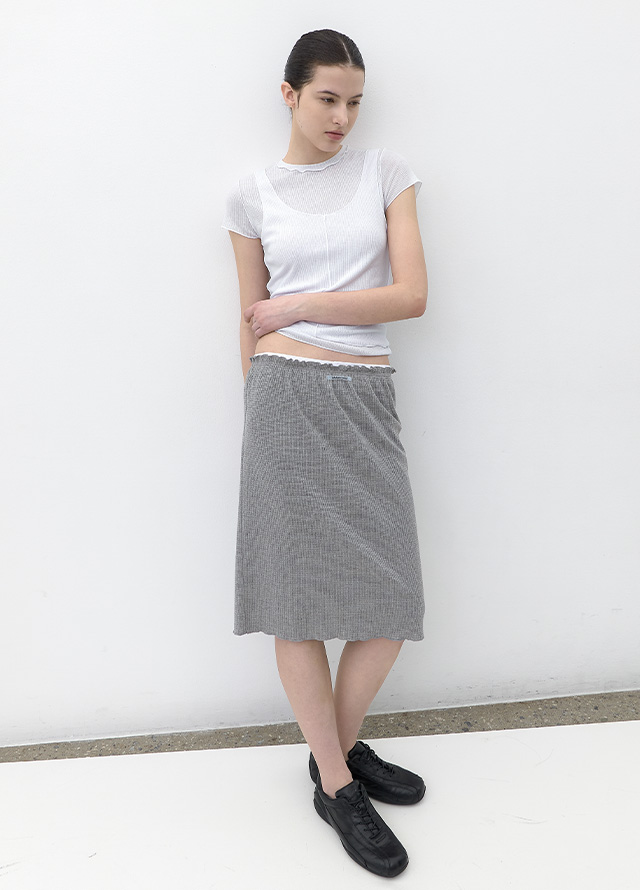 (T-7226)AN INTERLOCK LAYERED SET TEE Korea