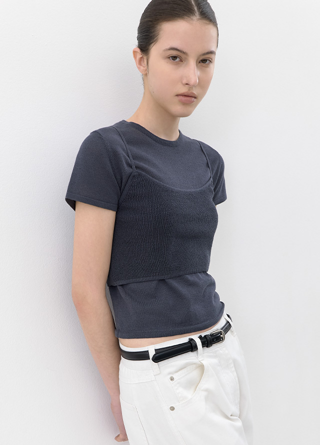 (PT-5741)WASHING CURVED COLOR DENIM PANTS Korea