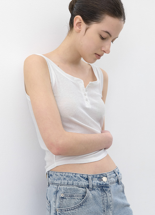 (PT-5738)LOWRISE LINE VOLUME DENIM PANTS Korea