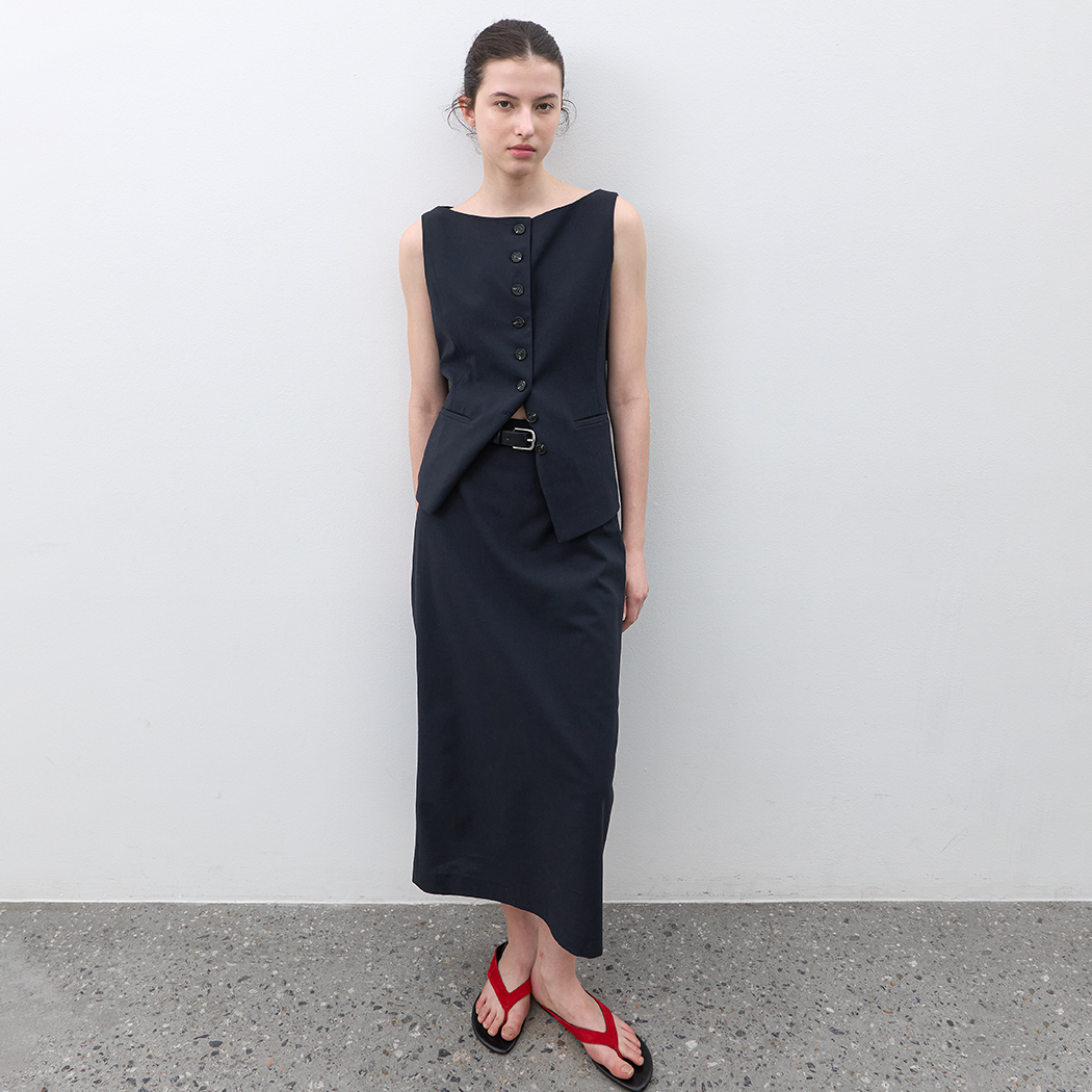 (SK-5109)DAVE SET-UP STRING MAXI SKIRT S