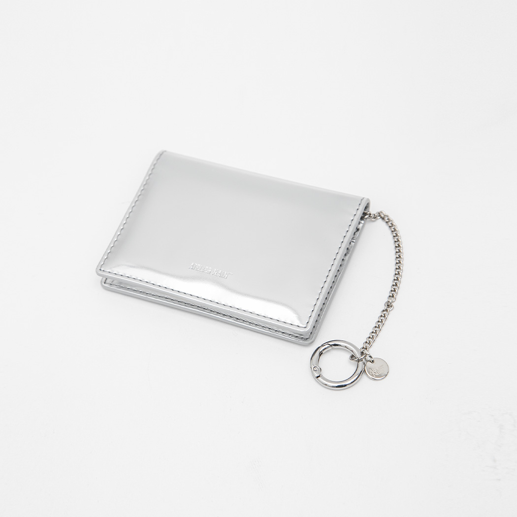 (ETC-2734)ATELIER NAIN GOODS MIRROR FOIL KEYRING CARD WALLET