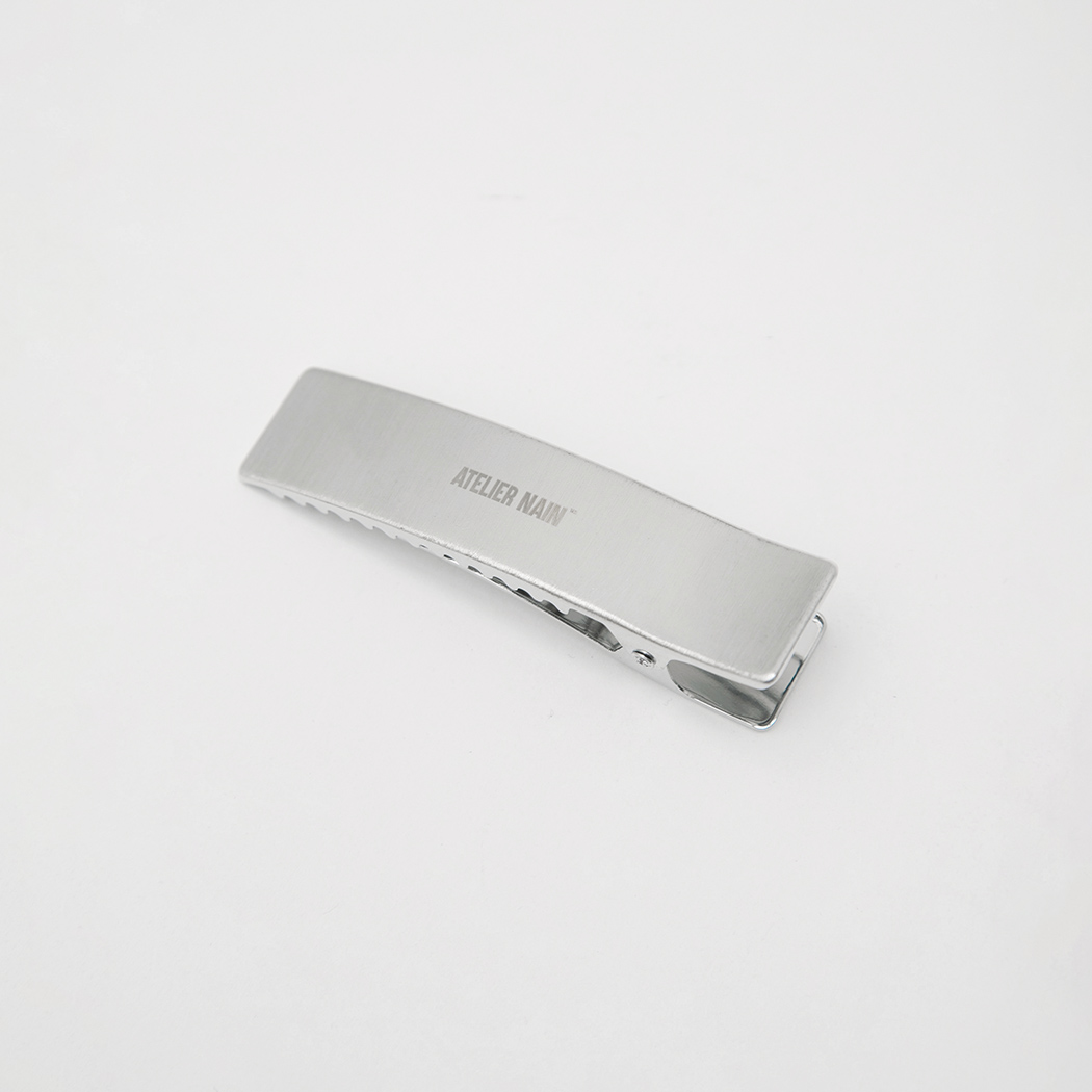 (HC-0059)ATELIER NAIN GOODS LOGO METAL HAIR CLIP