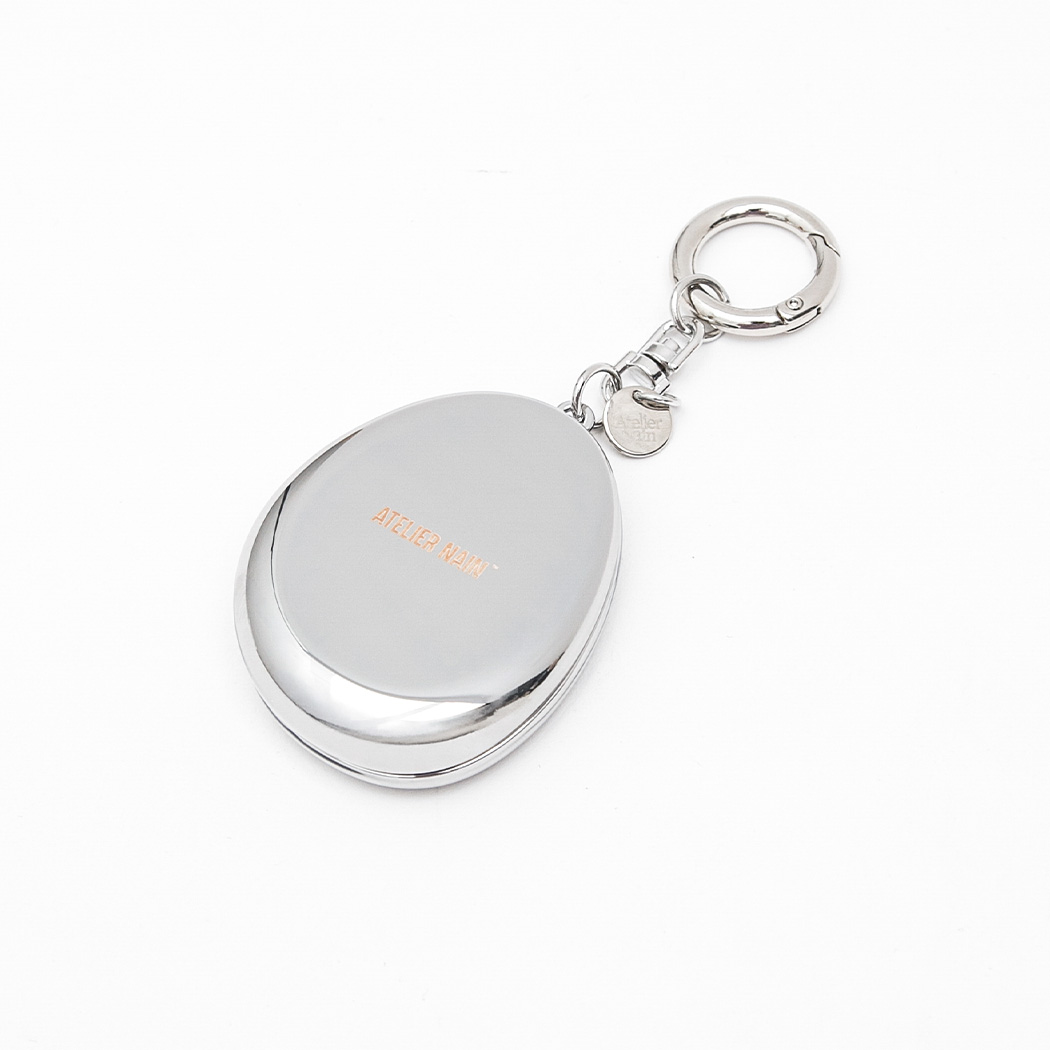 (KR-0010)ATELIER NAIN GOODS LOGO METAL MIRROR KEYRING