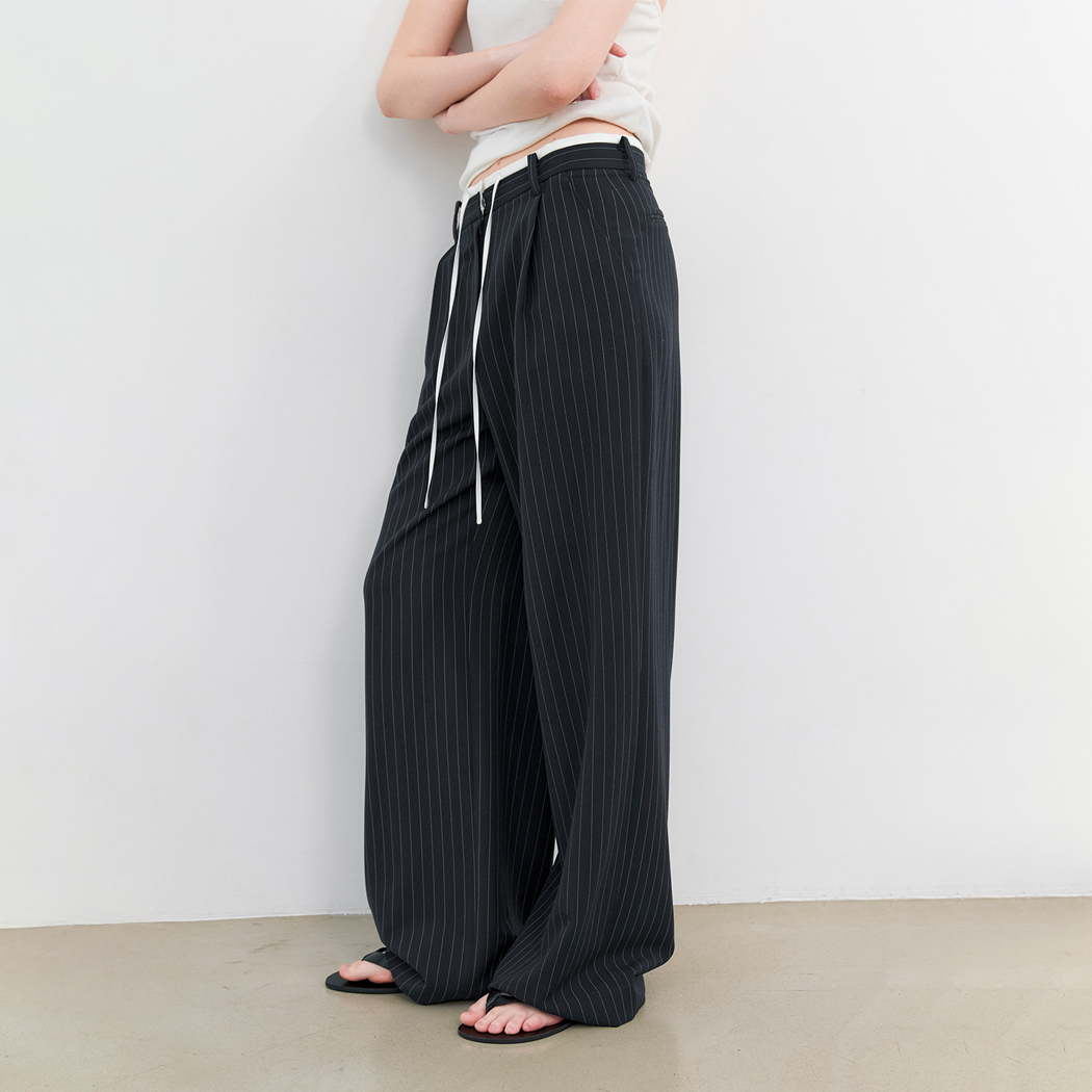 (Z-PT-5643)MIA DOUBLE WAIST STRIPE PANTS