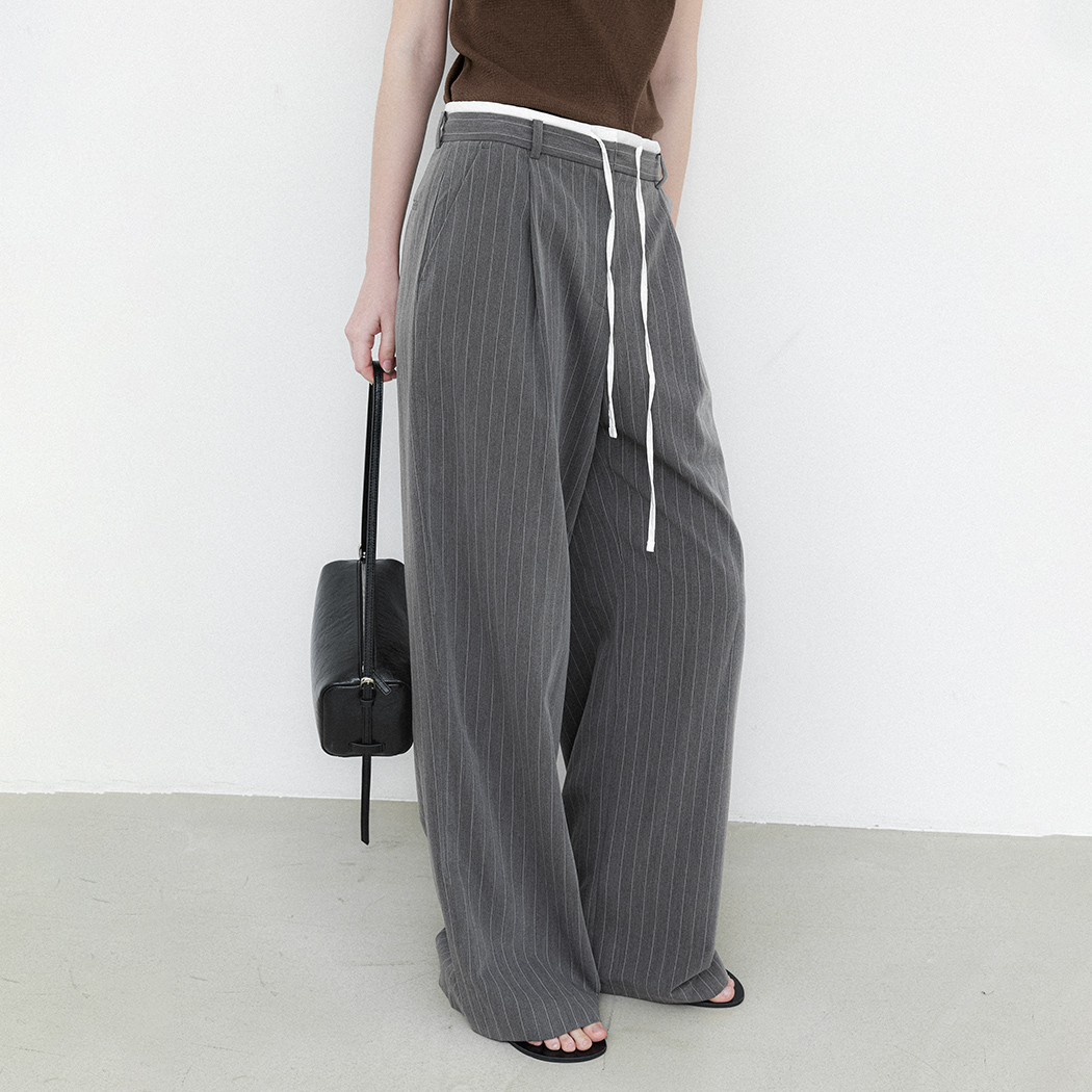 (Z-PT-5643)MIA DOUBLE WAIST STRIPE PANTS