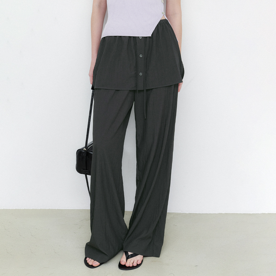 (PT-5779)BAND STRING SKIRT PANTS