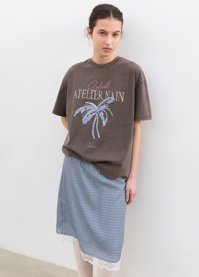 (T-7235) SIGNATURE SLIM TEE Korea