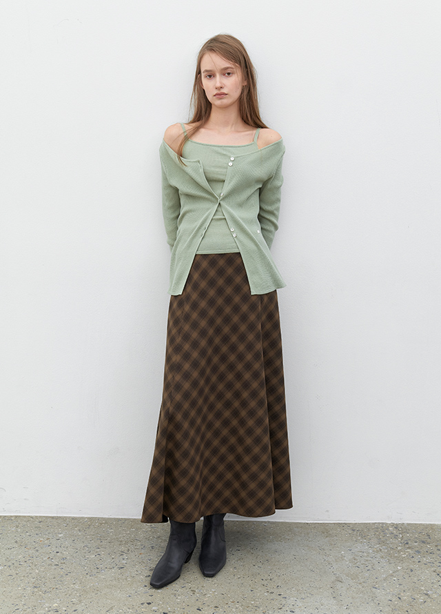(Z-CD-2228)TALLI SOLID KNIT CARDIGAN Korea