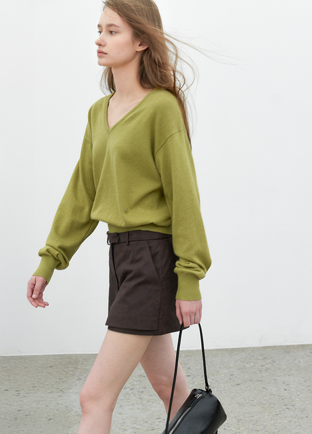 (ZT-7171)SOFT SLIMFIT BOAT NECK TEE Korea