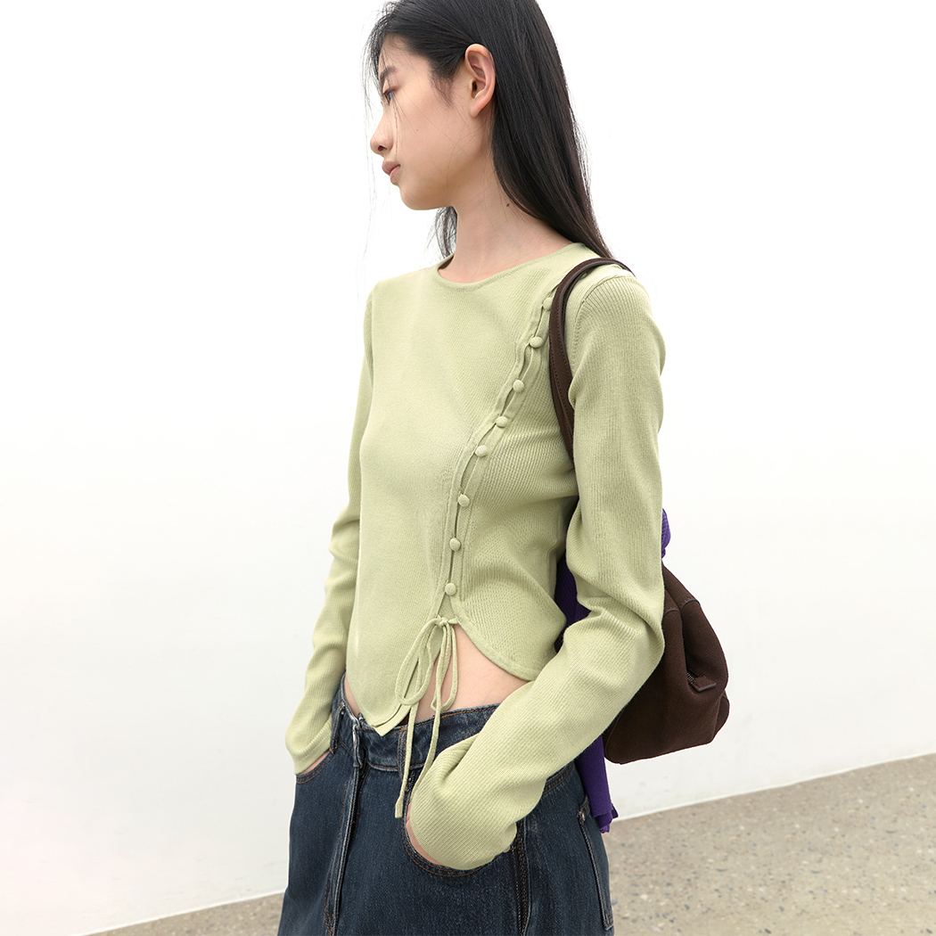 (ZT-7108)PENNY UNBALANCED POINT KNIT
