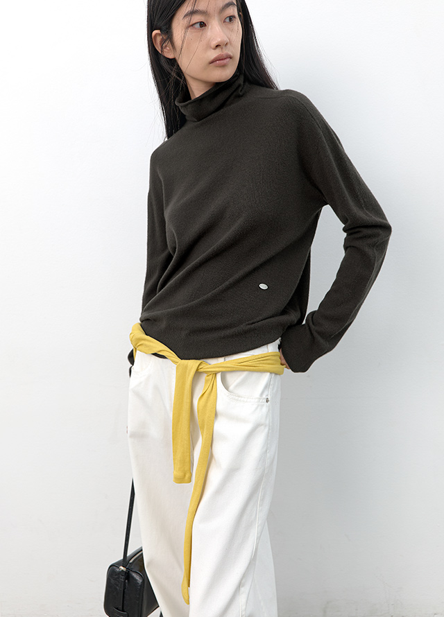 (CT-1453)KNIT SET BALMACCAN HANDMADE HALF COAT S Korea