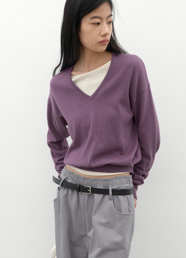 (ZT-7171)SOFT SLIMFIT BOAT NECK TEE Korea