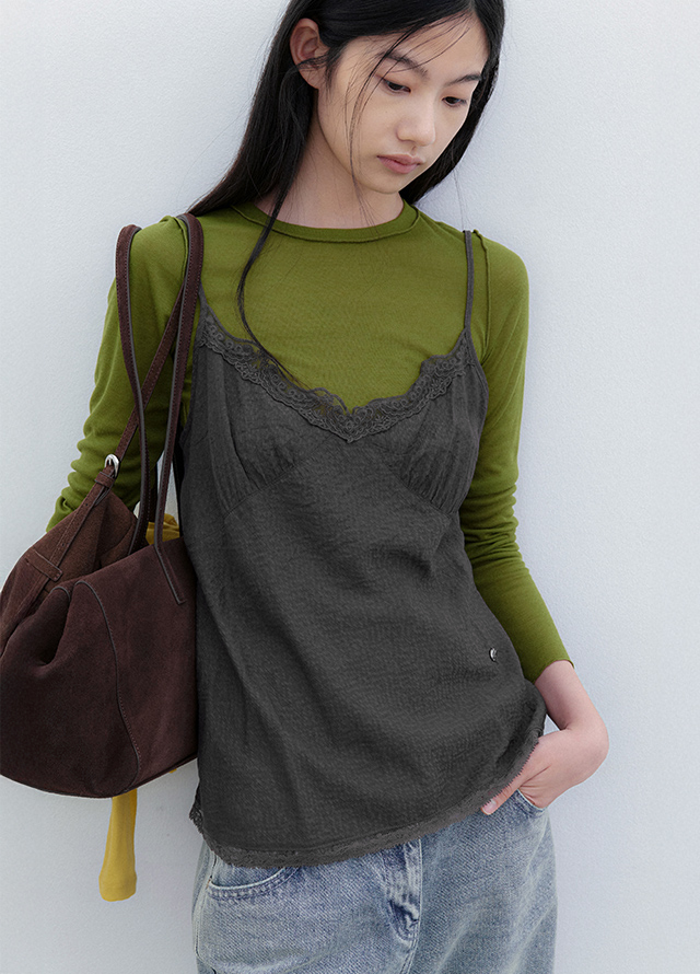 (BL-4443)AN STRIPE OVERSIZED SHIRT Korea