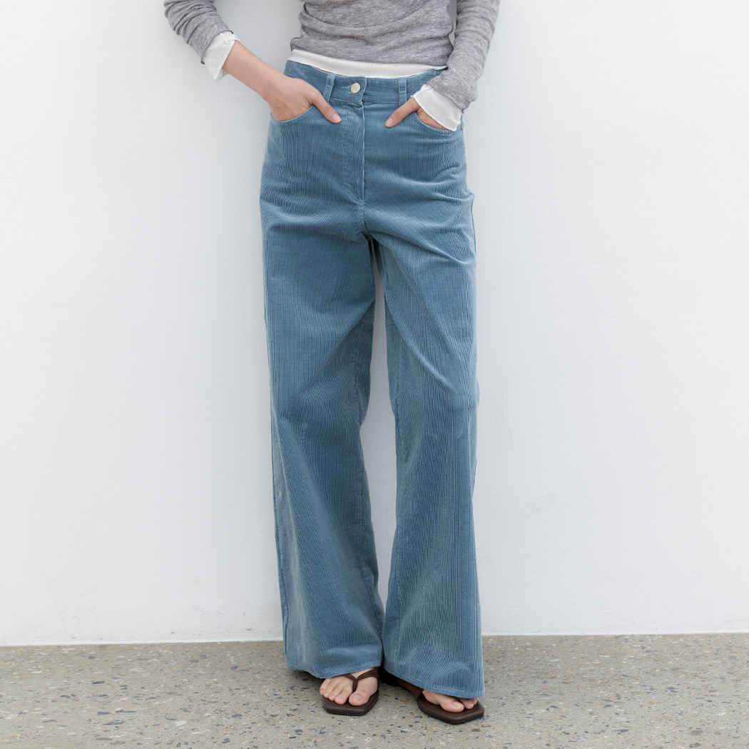 (PT-5801) Corduroy Wide Pants