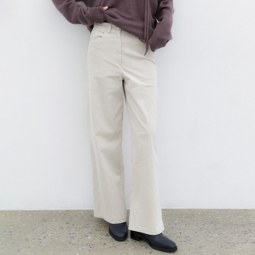 (PT-5801) Corduroy Wide Pants