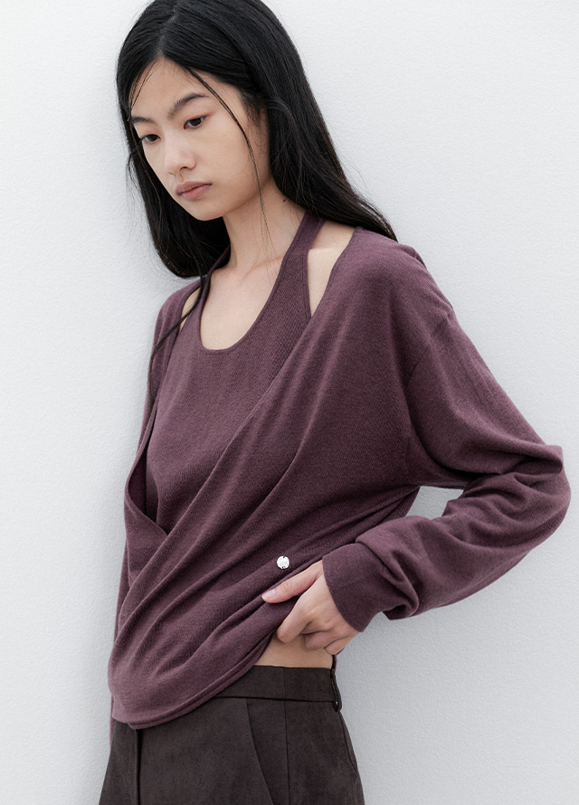 (PT-5830)SUEDE LOWRISE SKIRT PANTS Korea