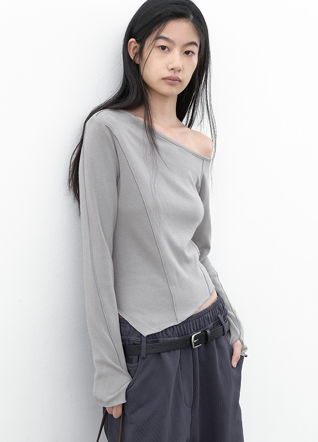 (PT-5812)DOUBLE TUCK WIDE PANTS S Korea