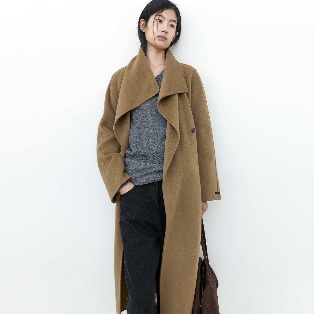 (Z-CT-1440)TOQUE WOOL HANDMADE COAT S