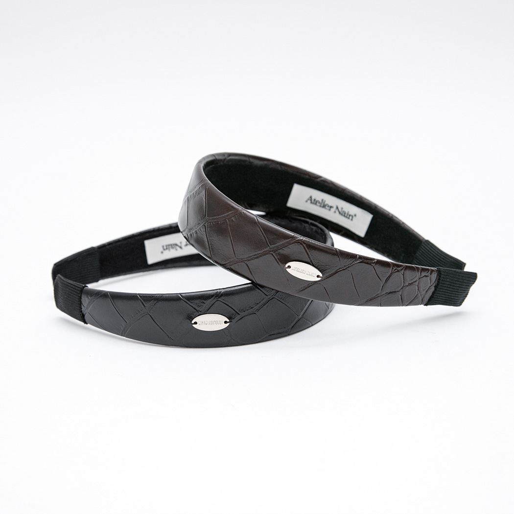 (HC-0058) CROCO HAIR BAND