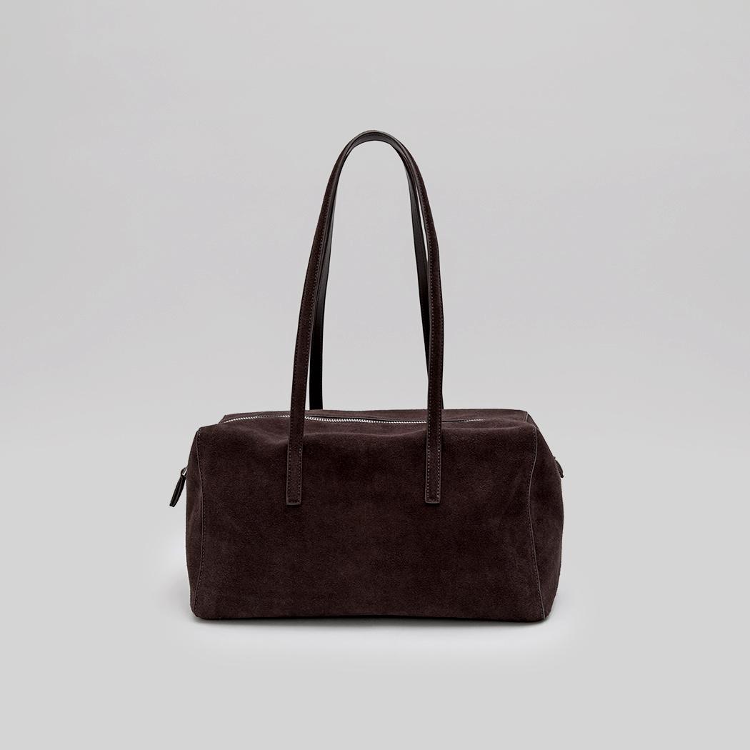 (B-2487)SUEDE SQUARE SHOULDER BAG
