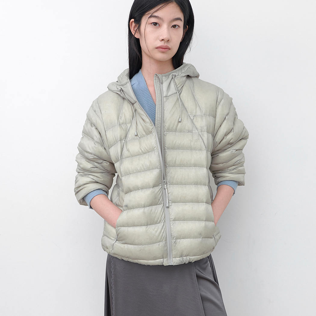 (JP-623)LIGHTWEIGHT HOODY DUCK DOWN