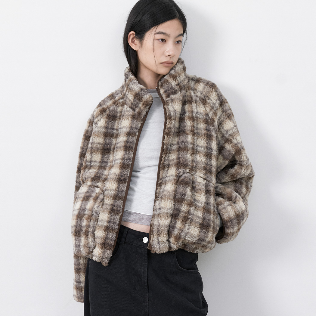 (JP-615)MULTI STRIPE FLEECE JUMPER