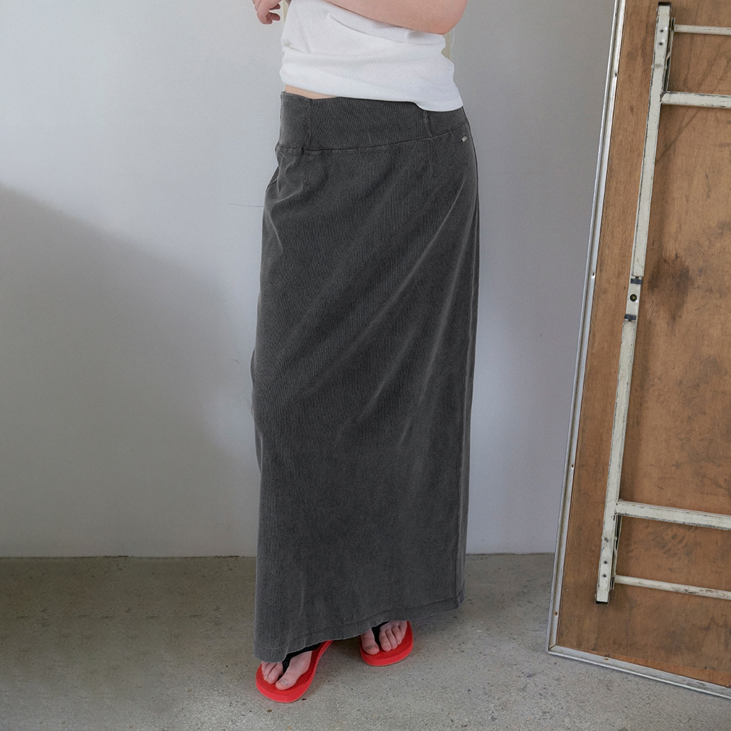 (SK-5133)PIGMENT JERSEY MAXI SKIRT