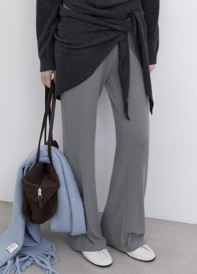 (B-2487)SUEDE SQUARE SHOULDER BAG Korea